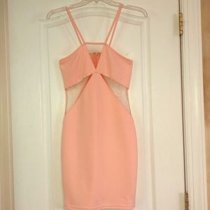 Cute Light Pink Cutout Dress GREAT condition!